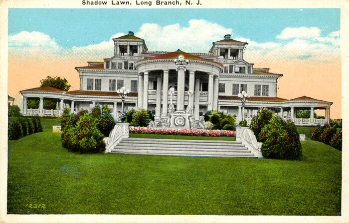 Postcard featuring Shadow Lawn